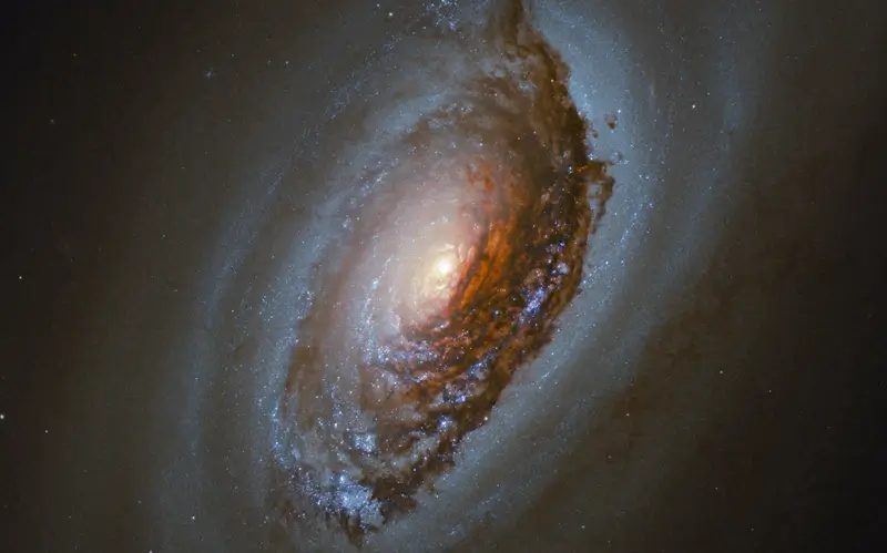 Galaxie spirale NGC 1300 vue en détail